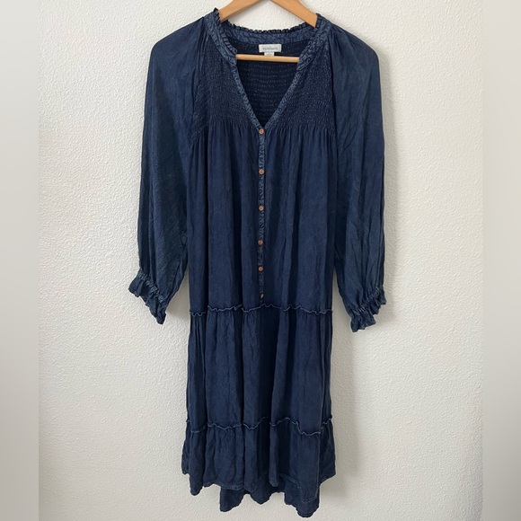 Sundance Navy Midi Dress - Picture 2 of 10